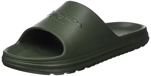 Pepe Jeans London Playa Slide, Chanclas Hombre, 765 Khaki Green, 43 EU Cover