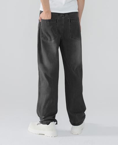 Susclude Mens Baggy Jeans Relaxed Fit Stretch Jeans Y2k Wide Leg Casual Denim Pants Vintage Jeans for Men Streetwear 20252