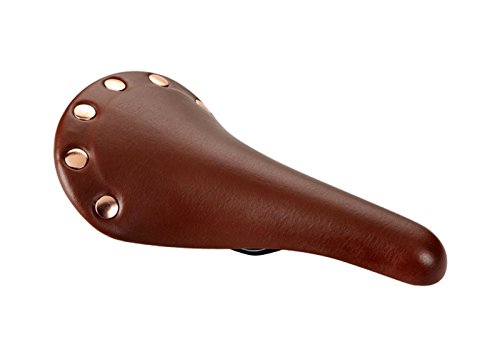 Sillin Marron Retro Vintage de Remaches Rail de Bicicleta Carretera Fixie 3055Mr