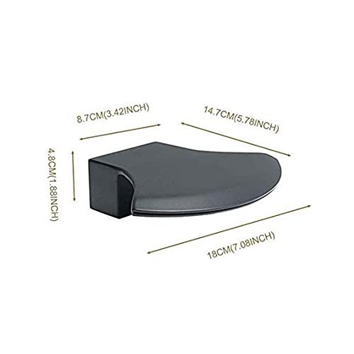 Kit de douche luxe noir mat 10 pouces avec robinet cascade de baignoire - 7