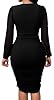 SeNight Women's Dress Sexy V Neck Dresses Bodycon ... #2