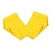Anneome 4 Pcs Car Block Interlock Curb Ramp Dog Car Ramp Vehicle Tire Ramps Trailers Wheel Chock Leveling Blocks Ramp Vehicle Chock Caravan Wheel Chocks Car Wheel Stopper Tires Abs Yellow