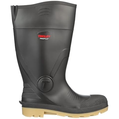 Tingley Profile 51154 Plain Toe Knee Boot, Mens 9 / Womens 11, Brown/Crepe Cover