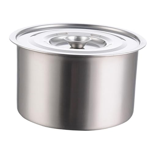 Recipiente para mezclar de acero inoxidable con tapa miniatura 7