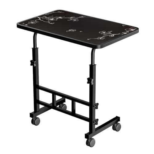 Image of Foldable Study Table /Bed Table /Foldable and Portable Wooden /Writing Desk for Office /Home /School | Adjustable Height, Portable for Office, Work Form Home (Flower)
