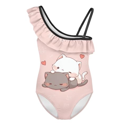 Image of Yzaoxia Girls Swimsuits One Piece Bathing Suit Sleeveless Gymnastics Swimwear for Kids 3-14Y