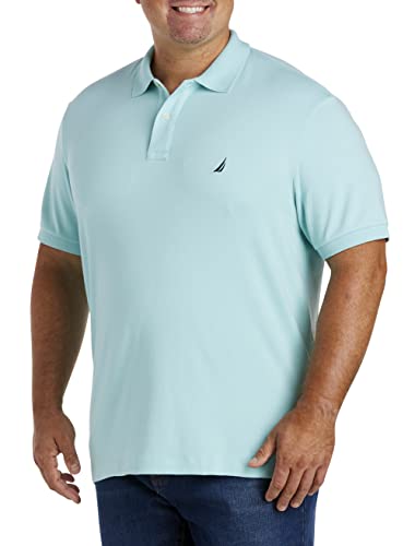 Image of Nautica Men's Classic Fit Short Sleeve Dual Tipped Collar Polo Shirt