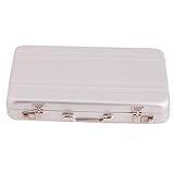 Winwinfly Mini Aluminum Safe Suitcase Briefcase Business Credit Bank Card Holder Box Case