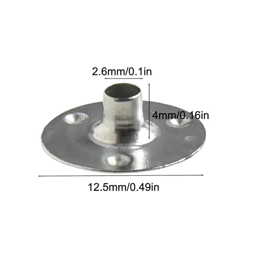 Base redonda de hierro para mechas de vela 1000 unidades miniatura 6