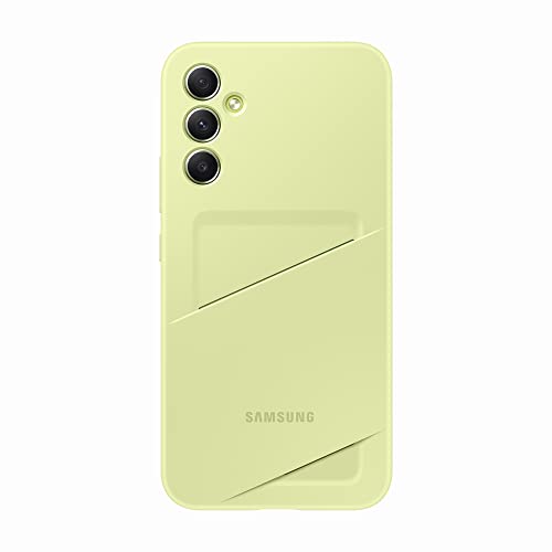 Samsung Card Slot Cover custodia con tasca per tessere per Galaxy A34 5G, Lime