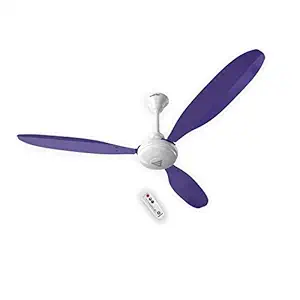 Superfan Super X1 1200 mm 5 Star Rated Aluminium Ceiling Fan with BLDC Motor and Remote Controlled, Lilac