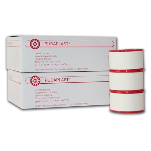 10 x Pflaster Rudaplast Fixierpflaster Rollenpflaster(Größe: 2 5 cm x 5 m)