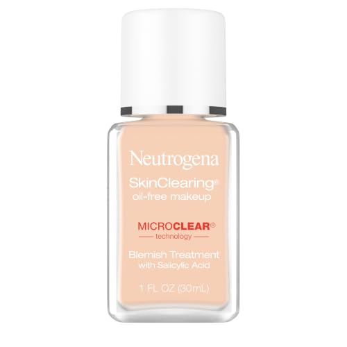 Neutrogena SkinClearing Oil-Free Acne and Blemish Fighting Liquid Foundation with.5% Salicylic Acid...