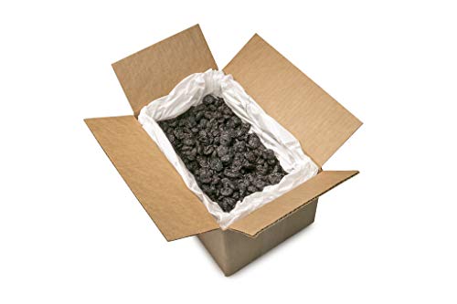 Sunrise Fresh Dried Fruit Company Unsweetened, No Sugar Added Organic Dried Dark Sweet Cherries, 5lb Bulk Box with Resealable Bag