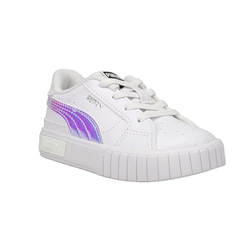 PUMA Toddler Girls Cali Star Iris Ac Metallic Lace Up Sneakers Shoes Casual - White2