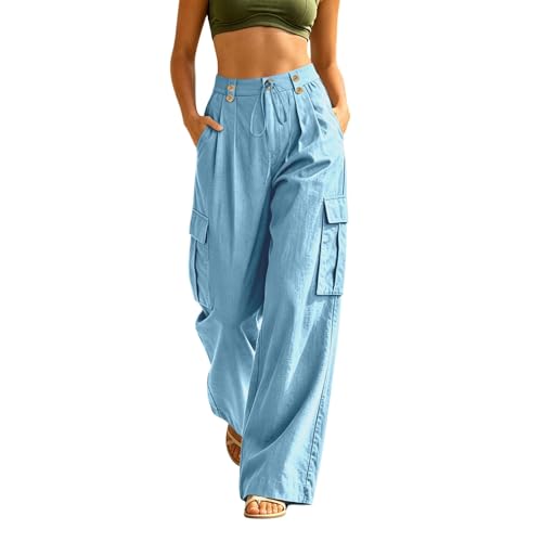 Pantalon cargo gothique vintage femme coupe haute haut de gamme