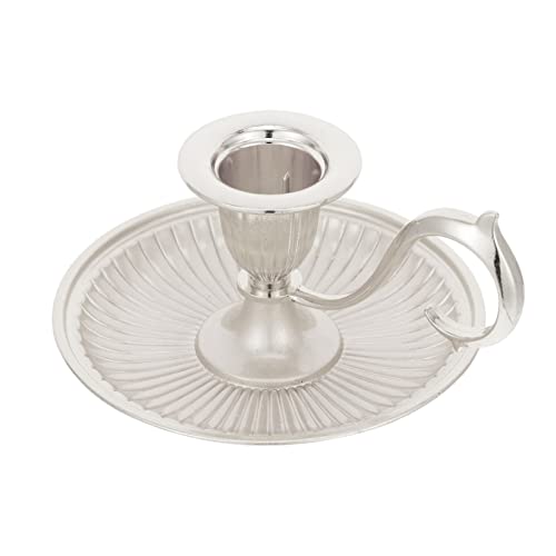 Healifty 2pcs Candlestick Home Table Room Farmhouse, Stand Holder Halloween Holders Dinner Decoration Candlelight Tealight Light Essential for Decorative Simple Wedding Handle- Holder,