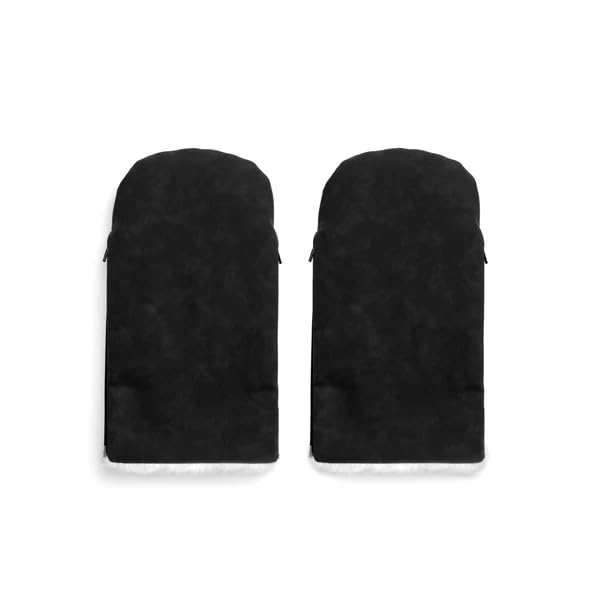 KONG.WALTHER diameter sterbro Pram Gloves, Black Faux Suede - Image 2