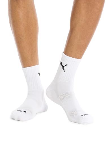 PUMA Mens 8 Pack Athletic Cushioned High Quarter Crew Socks2