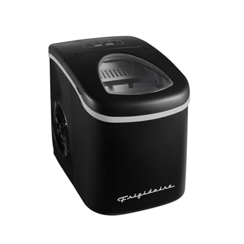 FRIGIDAIRE EFIC128AMZBLK Compact Countertop Ice Maker, 26 lb per ...