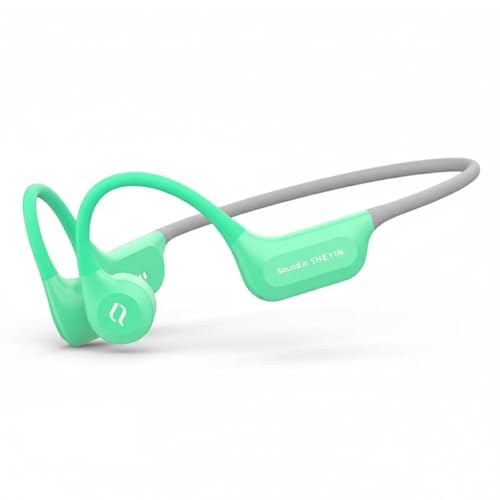 Image of SHEYIN X7 Air Bone Conduction, IPX8 Waterproof Swimming Bluetooth Headphones, Open Ear Wireless Sports Earphones with AI ENC Mic, 10H Battery for Running, Cycling & Gym (With Memory Card (Green))