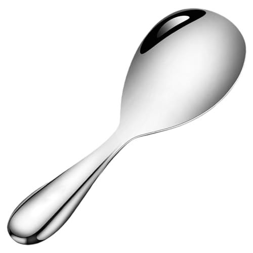 Cucchiaio Cucina Risotto In Acciaio Inox, Pala Per Riso Antiaderente In Acciaio Inossidabile, Cucchiaio Riso | Spatola Per Riso Cucchiaio Minestra, Spatola Per Riso Houseused, Cucchiai In Ac