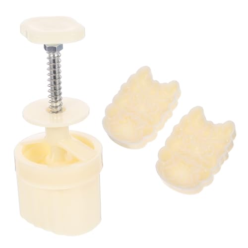 Cabilock 1set Hand Press Moon Cake Molds Chinese Baking Molds for Cookies and Desserts Smooth Release Easy Mid-autumn Festival