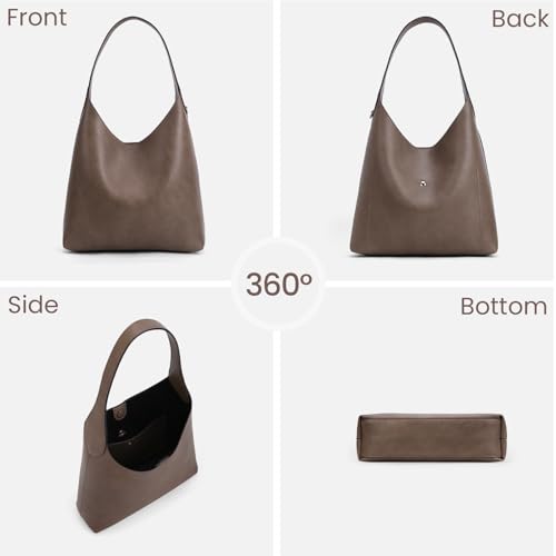 Faux Suede Hobo Bags Vegan Leather Shoulder Bag Tote for Women Medium Slouchy Designer Handbags Purses Fall Fashion3