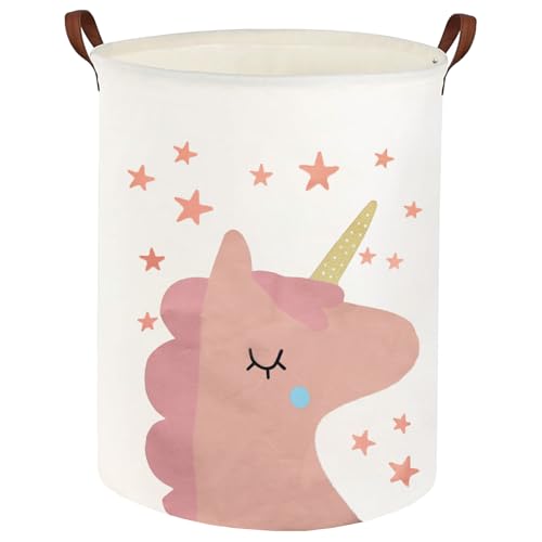 Boufeida Einhorn Wäschekorb Kinderzimmer Aufbewahrungskorb
