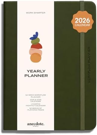 Anecdote 2026 Planner: 52 Week Daily Planner, Yearly, Monthly & W...