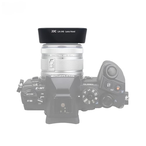 Image of JJC Lens Hood Shade for Olympus M.Zuiko Digital 14-42mm f /3.5-5.6 II and 14-42mm f /3.5-5.6 II R Lens, Replaces Olympus LH-40 Hood, Reversible and No Vignetting