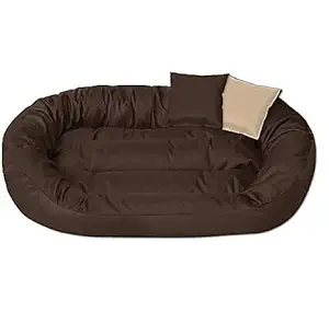 Gorgeous Luxurious Ultra Soft Ethnic Designer Bed for Dog/Cat Maroon (Export Quality) Size: Large