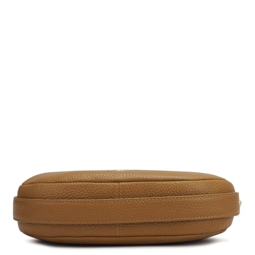 Image of Da Milano Women's Leather Shoulder Bag - Caramel