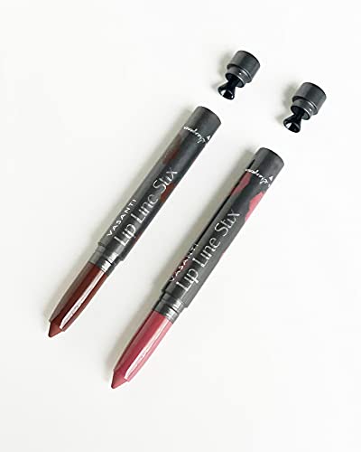 VASANTI Lip Line Stix - Define and Shapes Lips, Soft, Easy-glide Lip Liner Lipstick - Natural, Paraben-Free, Cruelty-Free (Depth Definer) - Image 6