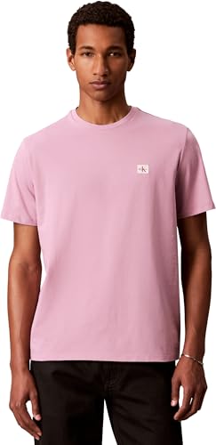 Calvin Klein Herren SS Badge 30S Jersey Classic Tee LV04RC272G Tees, Pink (Orchid Haze), XL, Pink (Orchid Haze), XL
