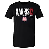 500 LEVEL Tobias Harris Detroit Pistons Shirt - Tobias Harris Detroit Pistons Elite WHT (Black, Small)