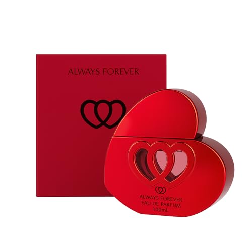 Image of Always Forever Eau De Parfum - Floral Fruity Fragrance For Women, Inspired By Touch Of Pink - Red Love Heart Shaped Bottle - 100ml - By Laurelle London