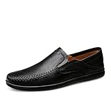 ETZRYSYB Herren-Lederschuhe, Herrenschuhe, Sommer, Herren-Loafer, Leder, atmungsaktiv...