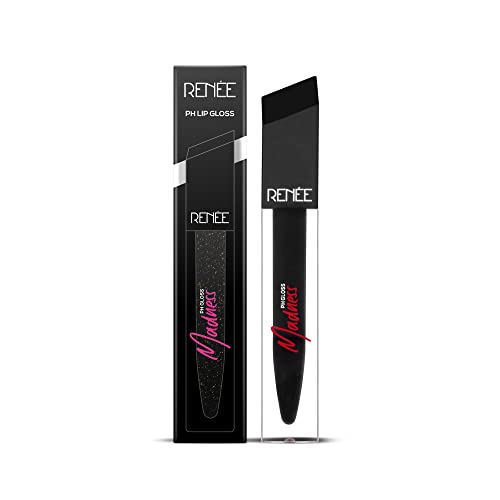 RENEE Madness PH Lip Gloss 4.5ml| Black Gloss with Pink Payoff| Enriched with Shea Butter| Soothes, Repairs & Moisturizes Dry Lips| Glossy Non Sticky Formula - Image 6
