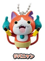 Yokai Watch Gashapon Yokai swing DX 01 Jibanyan with keychain