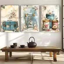 Affiches murales vintage 20x35cm sans cadre pour habiller un mur vide facilement