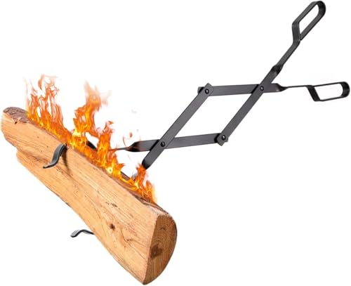 Amagabeli 66cm Kaminzange Kaminholzzange Feuerholzzange Schwerlast Innen Brennholzzange Log Klauengreifer für Holzofen Draussen Lange Protokolliert Pinzette für Lagerfeuer Kaminöfen Kohlezange Amagabeli 66cm Kaminzange Kaminholzzange Feuerholzzange Schwerlast Innen Brennholzzange Log Klauengreifer für Holzofen Draussen Lange Protokolliert Pinzette für Lagerfeuer Kaminöfen Kohlezange