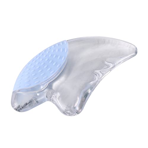 VALICLUD 1 Pieza tablero de raspado masaje junta cuerpo cuarzo plato de gua sha placa de tratamiento de raspado barra de raspado Blue