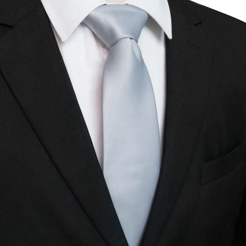 Image of JEMYGINS Solid Color Tie Mens Necktie for Business and Wedding