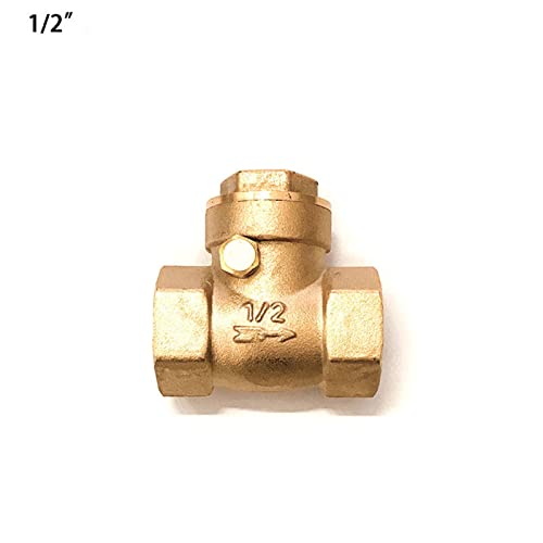 Válvula de retención horizontal de latón con rosca hembra de 2-1/2 pulgadas para agua 3