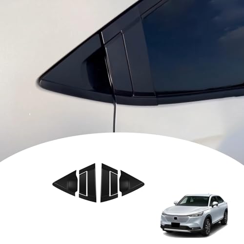 【GIKAKU】FOR ホンダ ヴェゼル 新型VEZEL RV3 / RV4 / RV5 / RV6 に適合 専用 アクセサリーパーツ ドアハンドルカバー 外装パーツ (ピアノブラック)