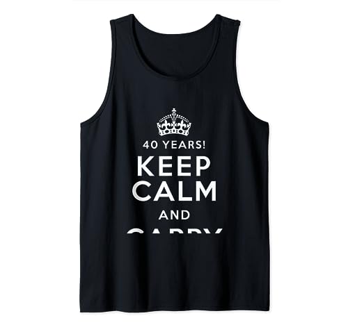 Regalo per il 40° compleanno? Il regalo – 40 anni keep calm – per il 40° compleanno è una fantastica idea regalo. Speriamo che tu abbia trovato quello che stai cercando e ti auguriamo buon compleanno per il 40° compleanno