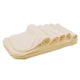 Babygoal Baby Cloth Diaper Inserts,3 Layers Rayon from Bamboo Liners, 12pcs Reusable Inserts 12X