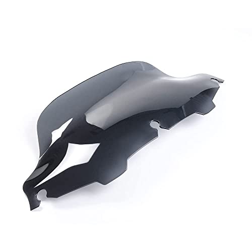 Image of 8 inch Smoke Tint Windshield Windscreen Wind Splitter Compatible for 96-13 Harley Davidson Touring Street Glide Electra Glide FLHTCU Ultra Classic Glide FLHT FLHX FLHXS FLHTK Tri Glide 1996-2013