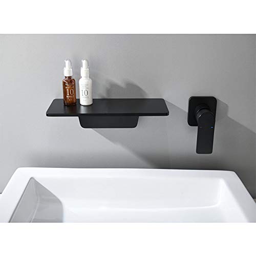 Robinet de style cascade mural pour vasque moderne et gain de place - 3